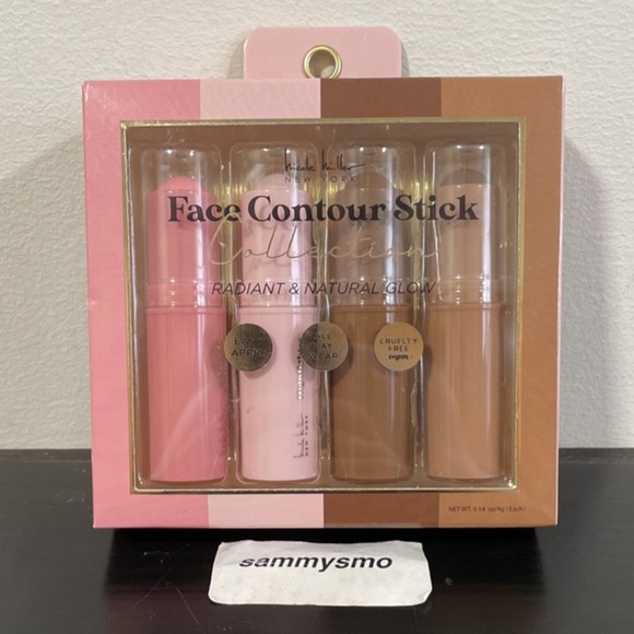 Nicole Miller Face Contour Stick Collection, Natural Glow Kit blush, bronzer - Picture 1 of 4